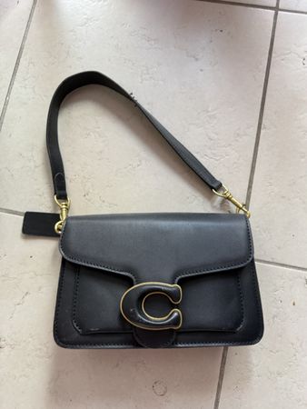 Handtasche Coach schwarz Leder gebraucht