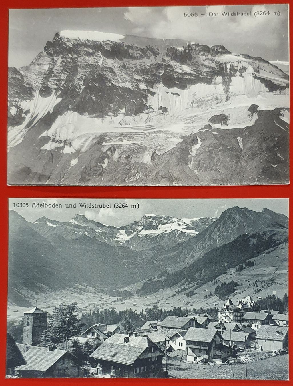 Cartoline postali: 2 Ansichtskarte - Adelboden und Wildstrubel – Usato da Kreuzlingen venduto da Rschweiz1