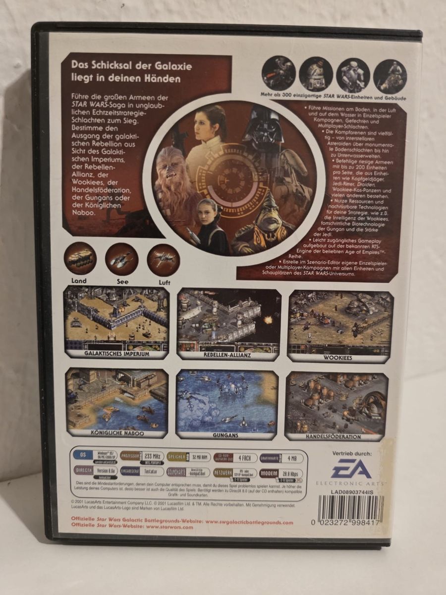 Star Wars Galactic Battlegrounds PC CD-ROM Game Vintage (Gebraucht) in ...