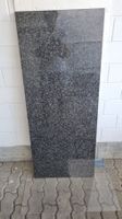 Granitplatte schwarz-grau poliert 130x54x3cm