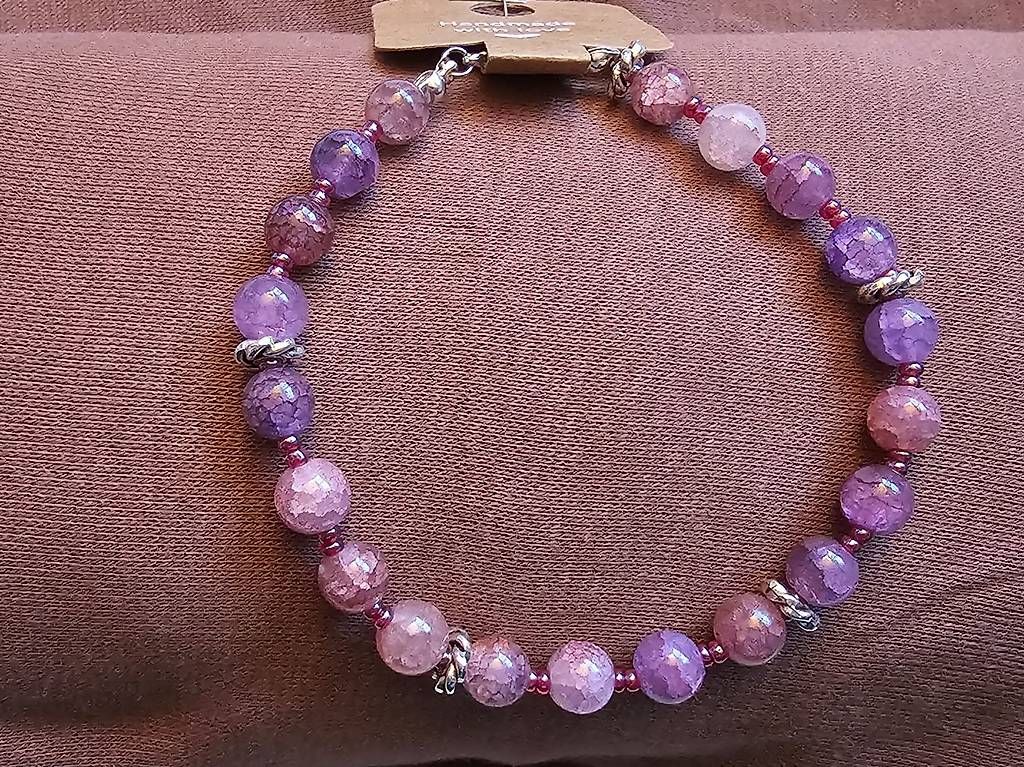 Bracciali & Braccialetti: Armband aus Glas und Steinperlen – Usato da Schmerikon venduto da Puertobonita_81