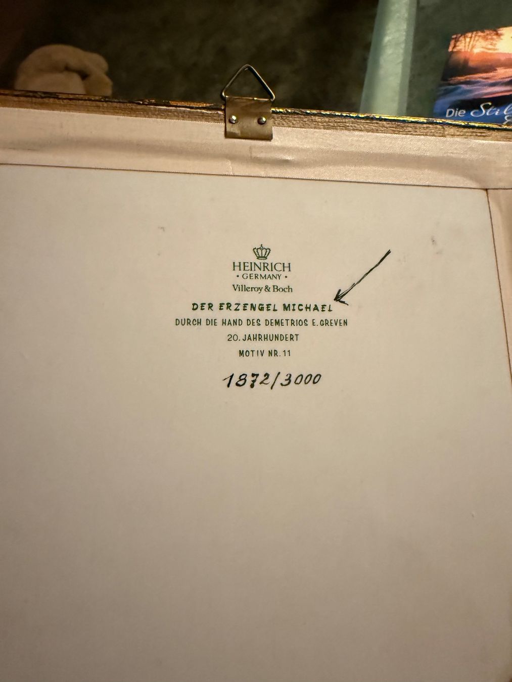 Foto & Immagini: Bild "Erzengel Michael", Villeroy&Boch – Usato da Wangen b. Olten venduto da mika2105 1