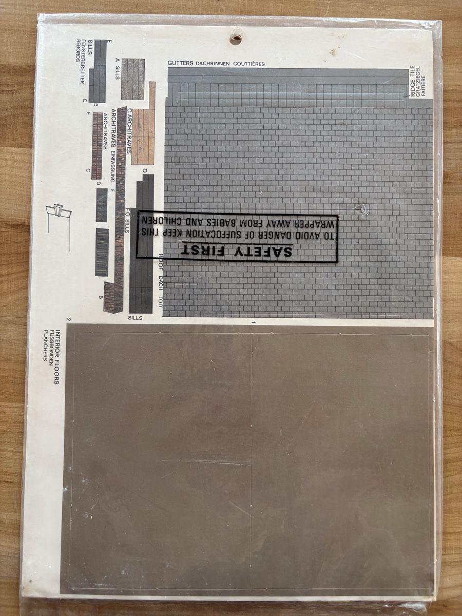 Kit bricolage: Bastelbogen Haus / Gebäude – Nuovo e nell'imballaggio originale da Rümlang venduto da SchumBru10 2
