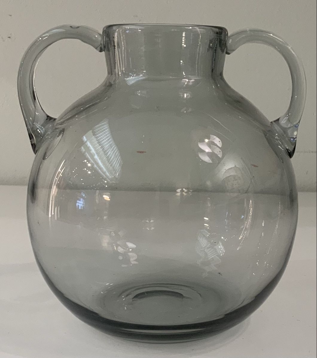 Murano Vasen & Gefässe: Vase en verre soufflé gris – Gebraucht aus rolle von Tontonjulot