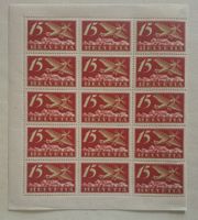 B797) F3, Flugpostmarke im 15-Block postfrisch Kt. 195.-++