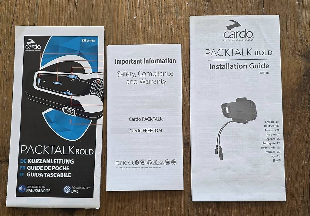 Funktechnik: Cardo PACKTALK BOLD Duo  Bluetooth Intercom Doppelset – Neu (gemäss Beschreibung) aus Lachen SZ von Rosenlunik