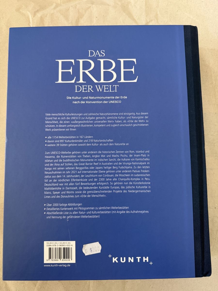 Libri: Das Erbe der Welt, Kunth Verlag, – Nuovo (secondo la descrizione) da Winterthur venduto da ca__tj5n 1