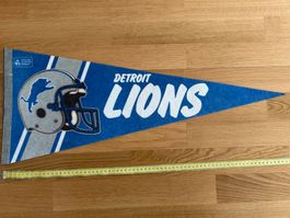 🏈 Vintage NFL Wimpel 1980er: Detroit Lions (75x30cm)