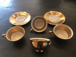 12 Teilig / Mayer Wiesau Bavaria Porzellan-Tassen 1840er-Ära