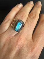 Silber Ring mit Labradorit 925