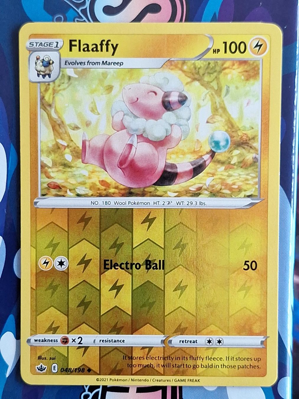 Pokémon Carte collezionabili: Flaaffy - Reverse Holo Chilling Reign - #2Ord – Usato da Altstätten SG venduto da GGsGameshop