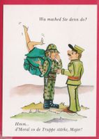 HUMOR,WAS MACHED SIE DA?HMM..MORAL VO DE TRUPPE STÄRKE,MAJOR