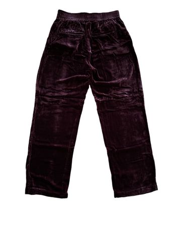 Pantalon en velours bordeaux