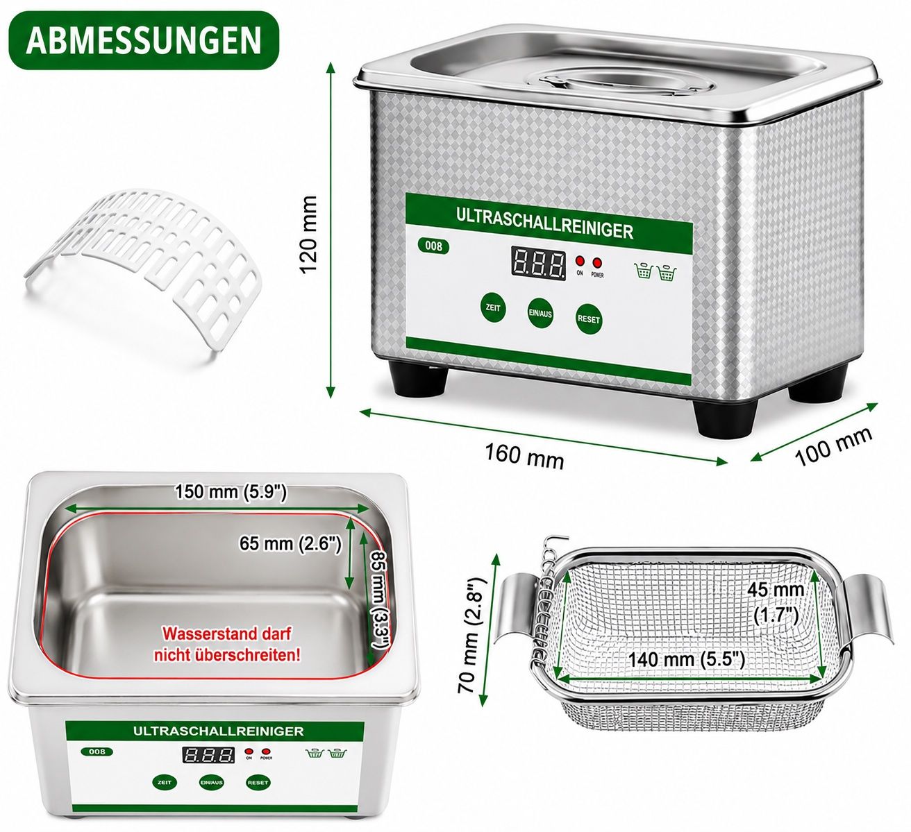 Tutte le macchine: Ultraschall Reiniger – Nuovo e nell'imballaggio originale da schellenberg venduto da freefostore 2
