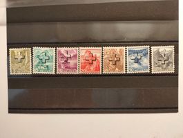 7x Helvetia Briefmarken 3,5,10,20,25,30,40 Rp. Postfrisch