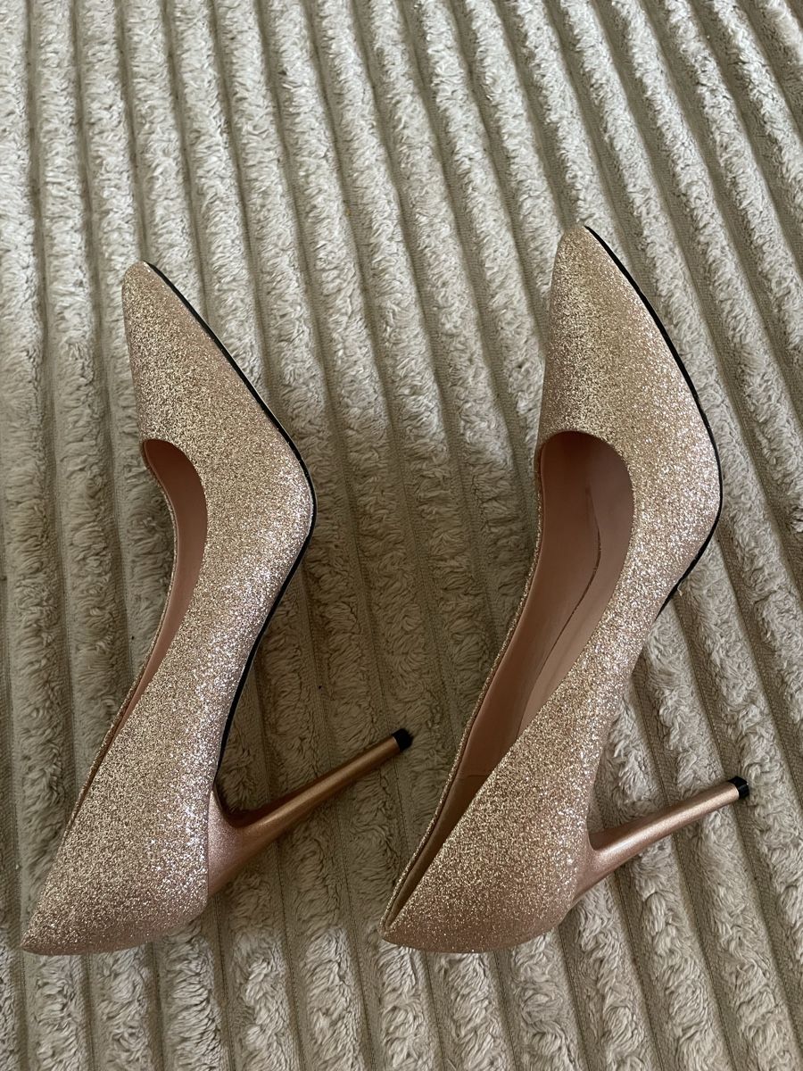 Scarpe da donna: Pumps glitzernd Rosé Grösse 39 neu – Nuovo (secondo la descrizione) da Wädenswil venduto da cha_pf7p 3