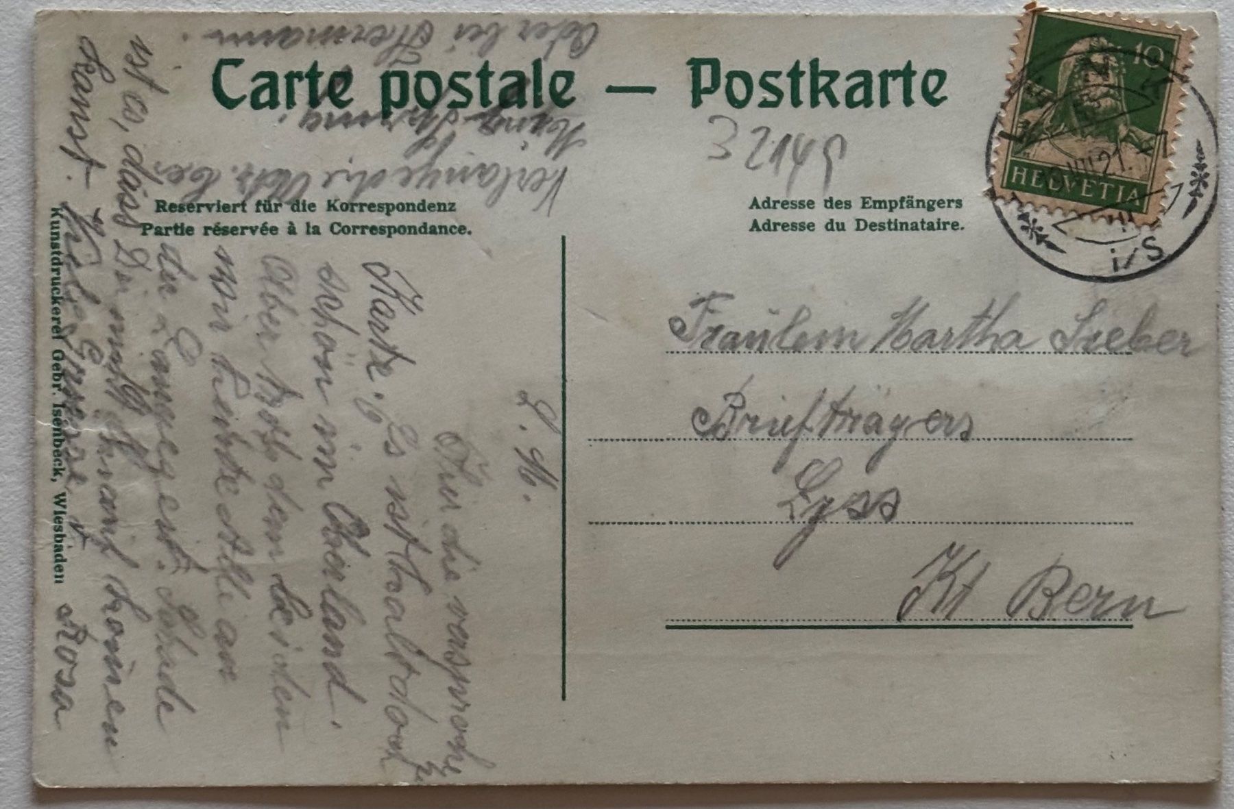 Cartes postales: Lenk, Reliefkarte, 1921 – D'occasion à Frauenfeld par Merk52 1