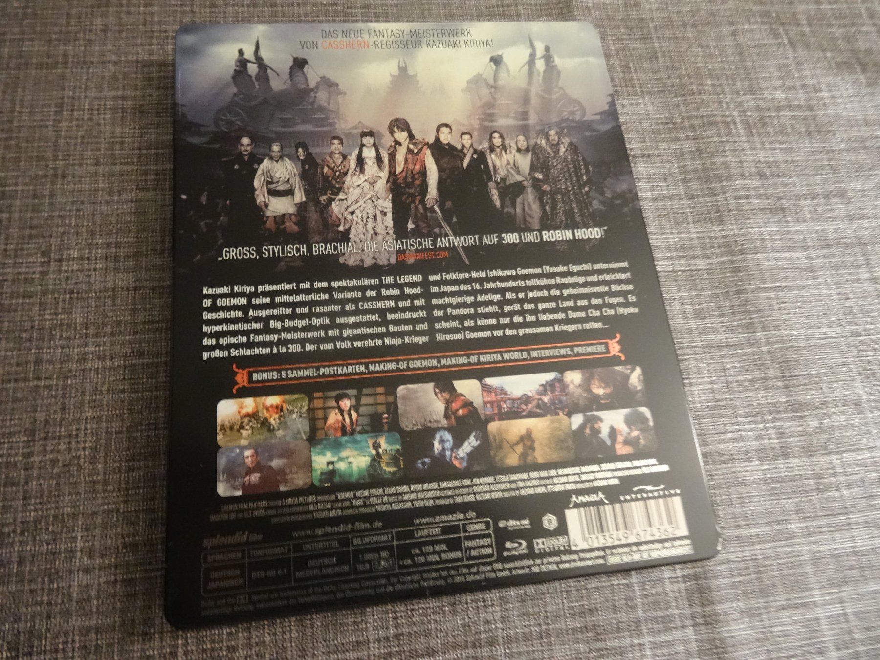 Tous les DVDs: Goemon - The Legend Steelbook BLU-RAY – D'occasion à Olten par Disc-Verkauf 2