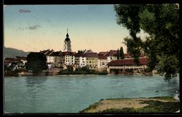 AK Olten, Ort vom anderen Ufer aus gesehen
