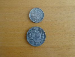 1 und 2 Rappen, Jahrgang 1942