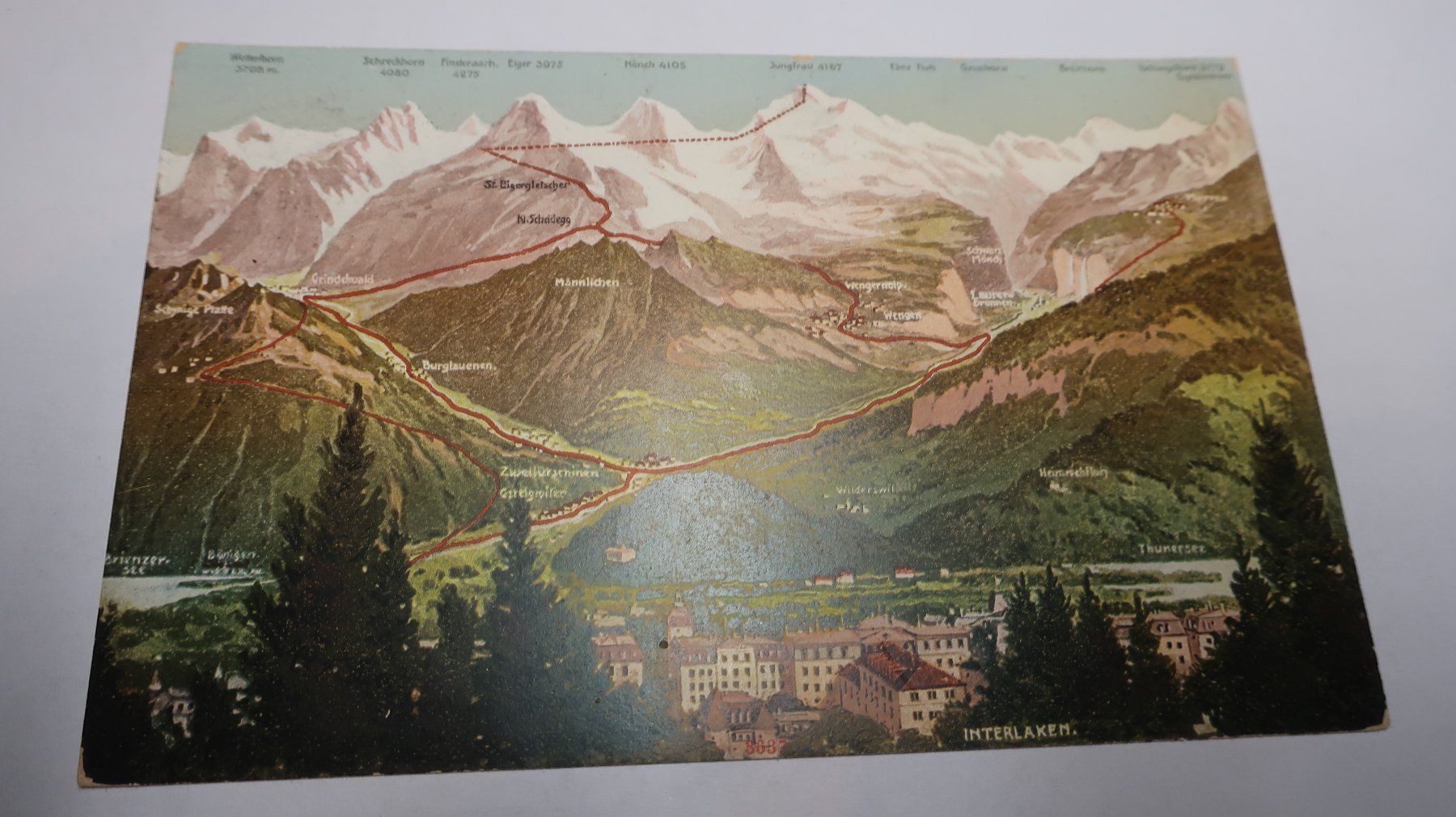 Cartes postales: Interlaken  1908 – D'occasion à Cormoret par Pascalll2001 1
