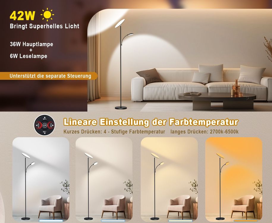 Wunderschne Stehlampe Led Dimmbar Lidl Ebenbild