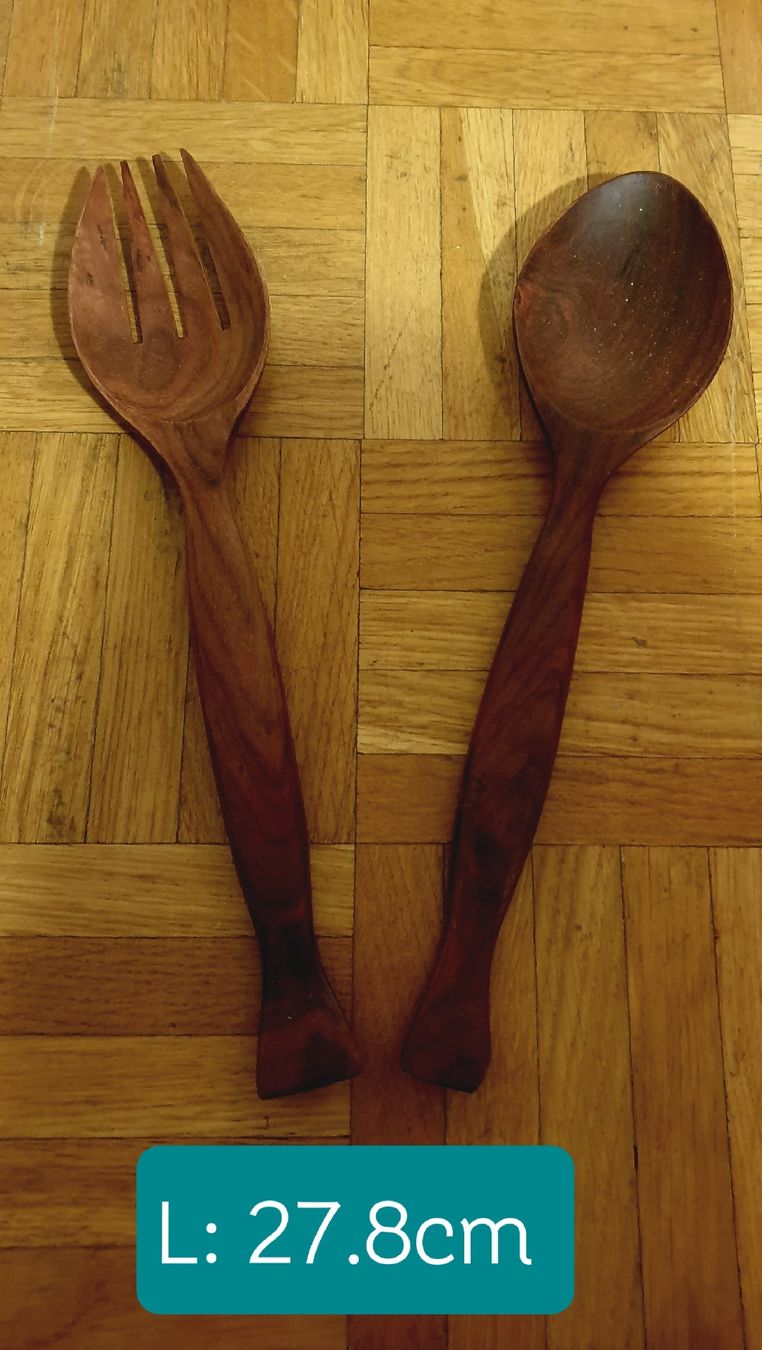 Set di posate: Salatbesteck aus Holz – Nuovo (secondo la descrizione) da Zürich venduto da ptanyela