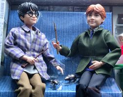 Harry und Ron im Hogwarts-Express Set Neu!