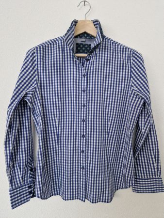 Bluse ERFO blau/weiss kariert Gr. 42