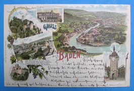 LITHO GRUSS AUS BADEN 1897