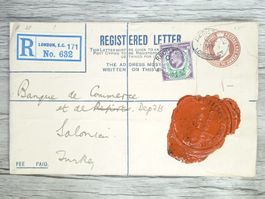 TR80 Enveloppe + Timbre England 1911