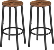 Barhocker 2er-Set Barstuhl Tresenhocker Küchenstuhl Metall