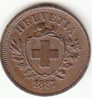 1 Rappen 1887 -unz