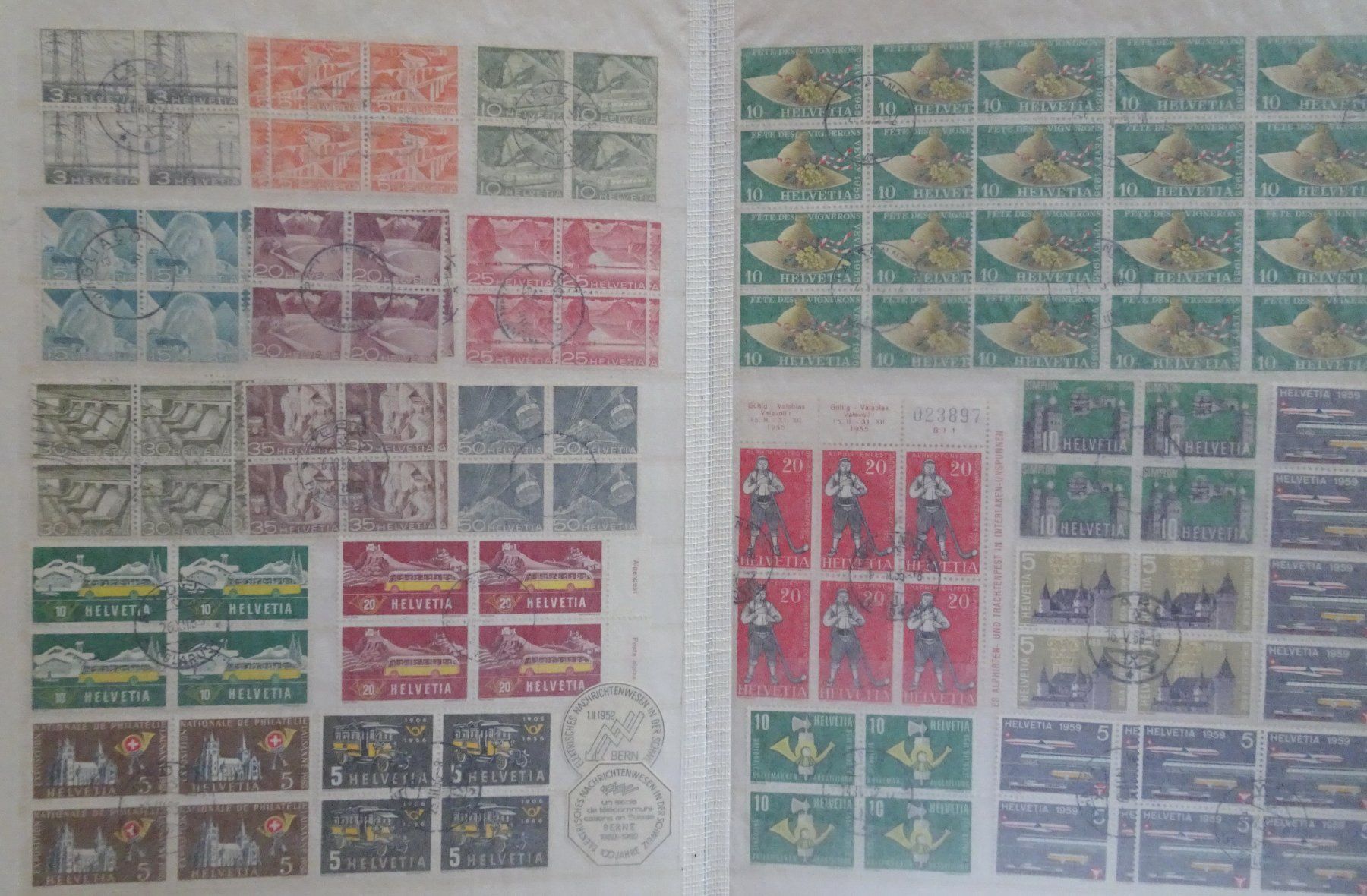 Tutti i francobolli: Viererblöcke Briefmarken Schweiz – Usato da Feldbrunnen venduto da MarcusSO 2