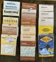 16 Wander-/Landeskarten CH:Jungfrau, Mürren, Adelboden, etc.