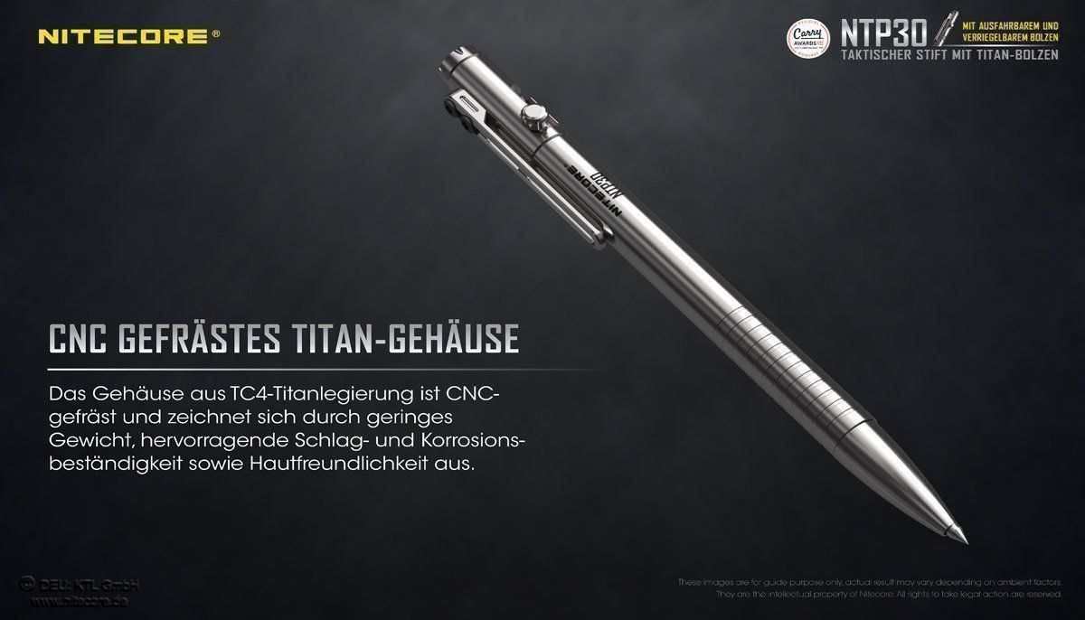 Penna & Evidenziatori: NiteCore Titan Pen NTP30 – Nuovo e nell'imballaggio originale da Grüningen venduto da Prolumin 1