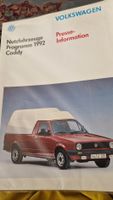 VW Caddy 1992 Presse Information.