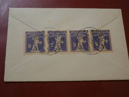 3.IV.26 BERN NACHBURGDORF KLEINBRIEF 7X11 CM, FRANKATUR RÜCK