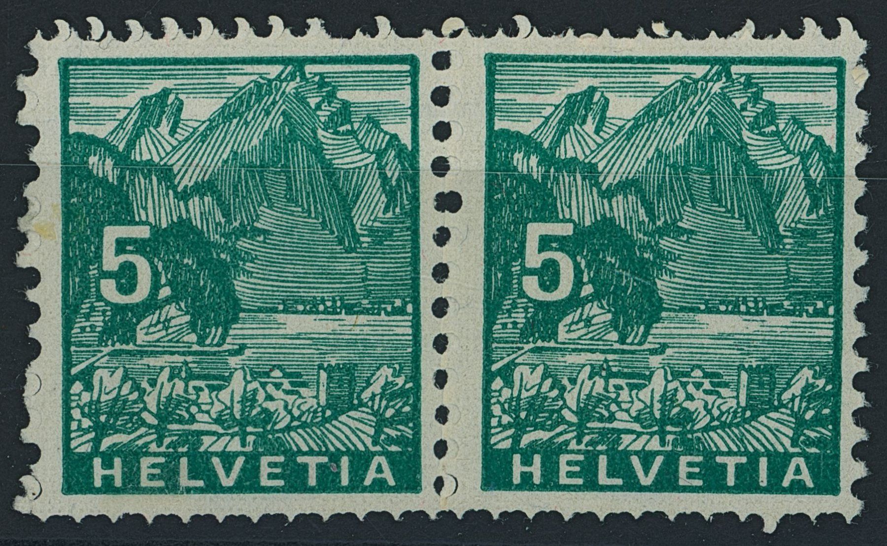 Tutti i francobolli: 1934 - Landschaftsbilder - Abart - postfrisch – Nuovo (secondo la descrizione) da Schindellegi venduto da leecollect