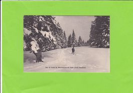 Sur la route du Marchairux en hiver