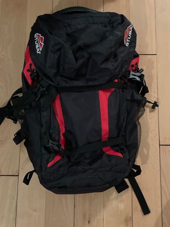 Stubai Bergrucksack, schwarz-rot
