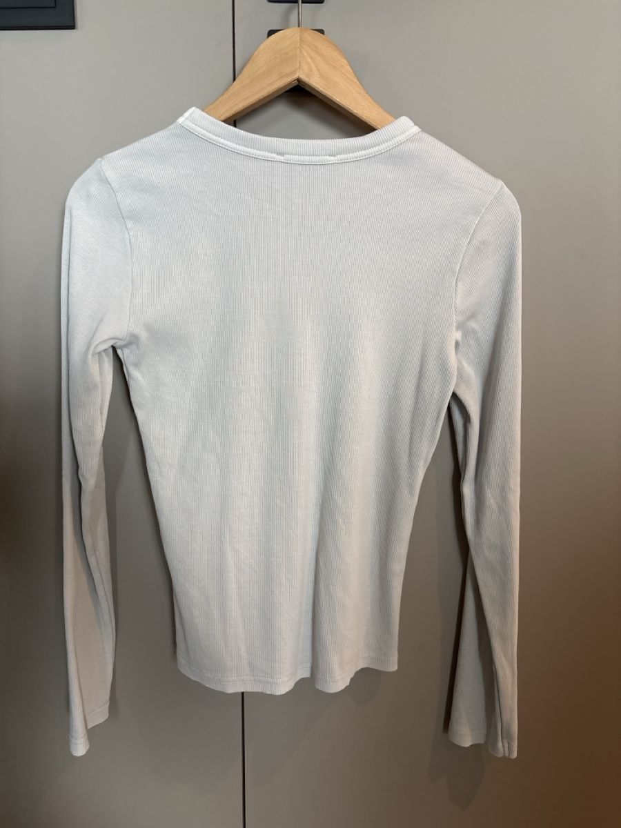 Zara Tops: Zara Langarmshirt Top Gr L, beige, Rippstrick – Gebraucht aus Rorschacherberg von Kpas 2