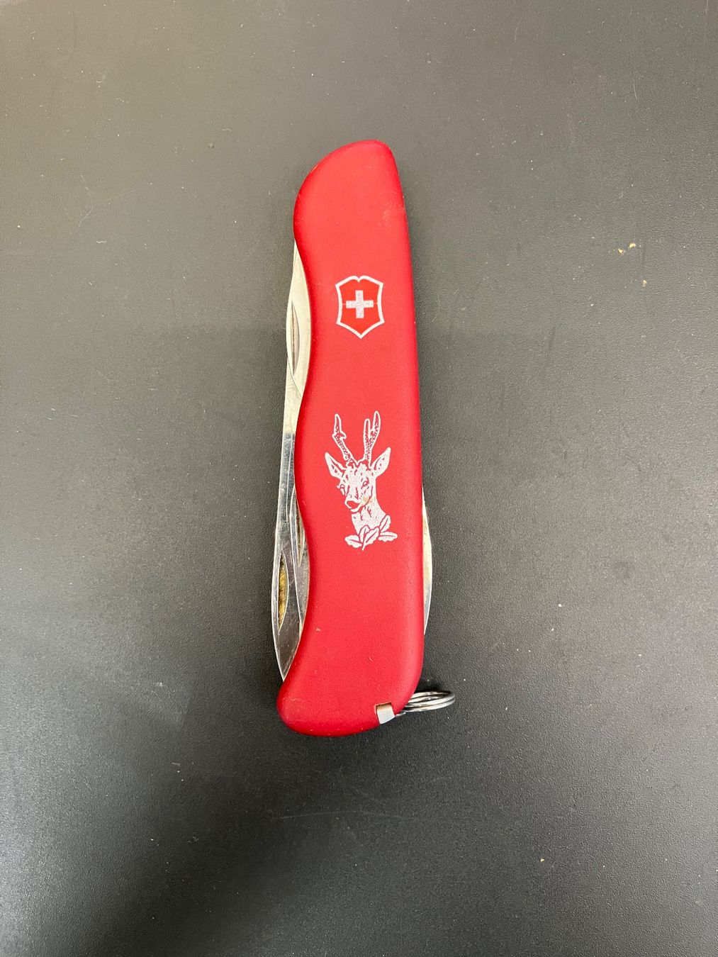 Victorinox Coltelli tascabile: Victorinox Sackmesser Hunter inkl. Lederholster – Usato da Aarburg venduto da Wendepunkt_Fundgrube 2