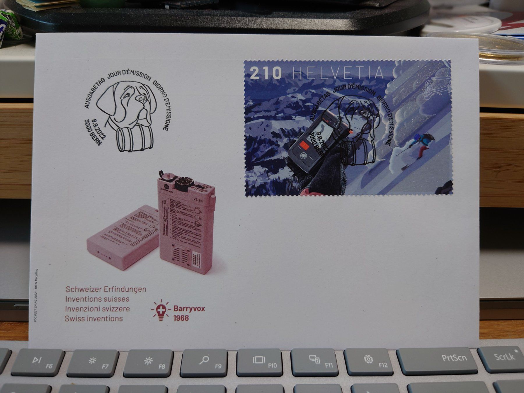 Tutti i francobolli: FDC Ausschnitt Sonderblock Barryvox – Usato da Rickenbach SO venduto da Bytebull