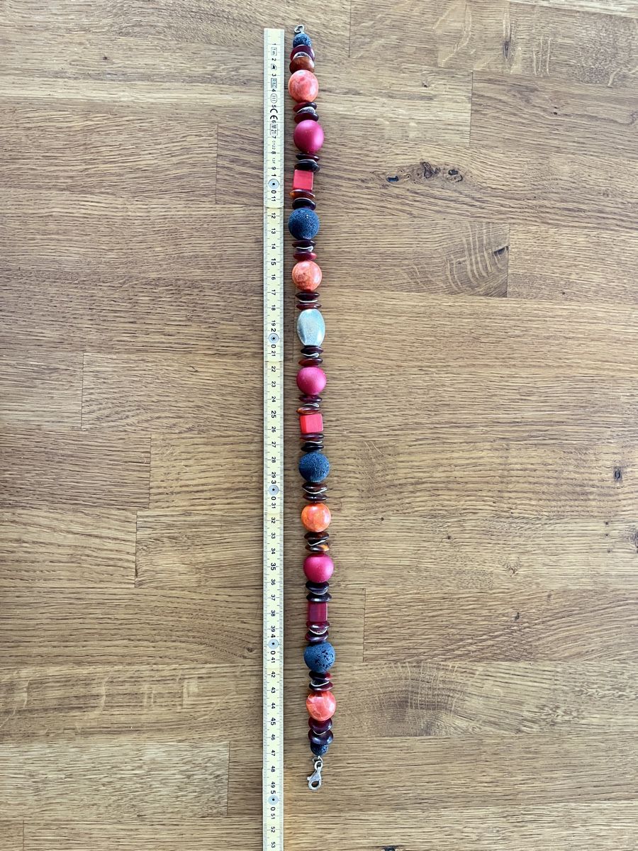 Ketten: Collier / Statement Kette mit Lavasteinen, Unikat! – Neu (gemäss Beschreibung) aus Weesen von Engadinerin 3