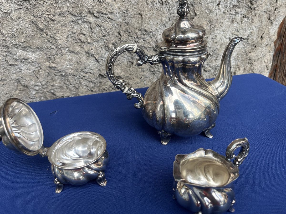 Teekannen: Teeservice Versilbert 3-teilig gebrauchter Zustand – Gebraucht aus Brienz BE von hey_z9vg 2