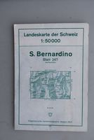 Landeskarte der Schweiz, 1 : 50'000, 267 San Bernardino 1970