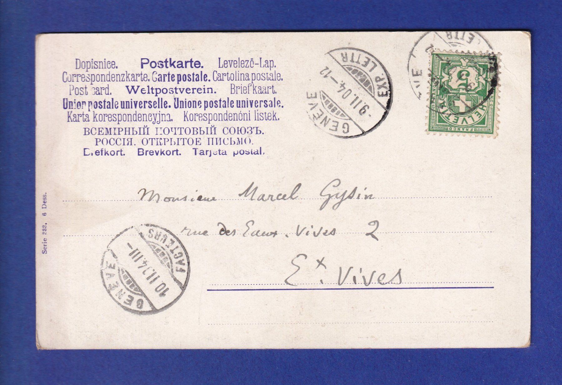 Cartoline postali: CHIEN et CHEVAL / HUND und PFERD – Usato da Pully venduto da nicecards-shop 1