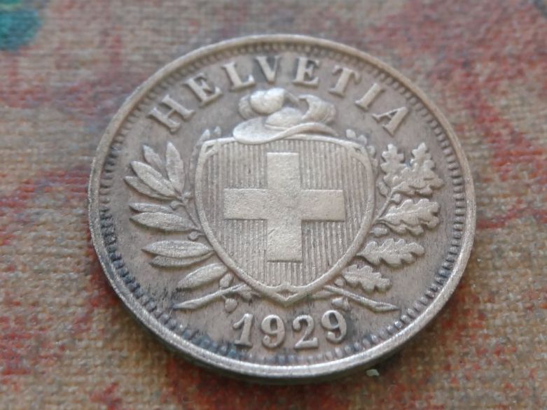 Tutti le monete: 2 Rp. 1929   (A) – Usato da Romanel-sur-Lausanne venduto da Swift13