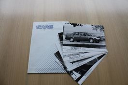 Saab Pressefotos 9000 CD 9 Stück 1989